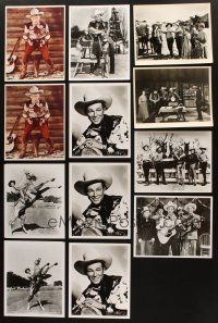 2s338 LOT OF 12 ROY ROGERS COLOR AND B&W REPRO 8X10 STILLS '90s the King of Cowboys & Trigger too!