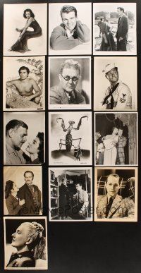 2s171 LOT OF 13 8X10 STILLS '30s-80s portraits of top stars & movie scenes!