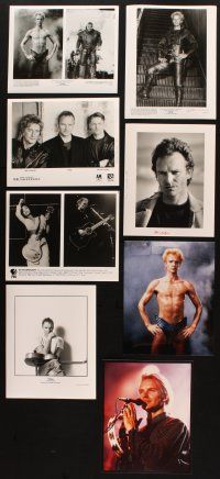 2s133 LOT OF 182 COLOR & B&W MOVIE, TV & PUBLICITY 8x10 STILLS OF STING '80s-90s portraits & more!