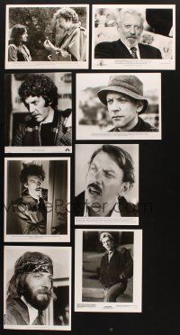 2s140 LOT OF 76 MOVIE, TV & PUBLICITY 8x10 STILLS OF DONALD SUTHERLAND '60s-80s portraits & more!