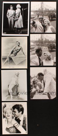 2s348 LOT OF 7 MARILYN MONROE REPRO 8X10 STILLS '80s portraits with Arthur Miller & more!