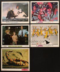 2s052 LOT OF 5 LOBBY CARDS FROM WALT DISNEY MOVIES '70s-80s great cartoon images & more!
