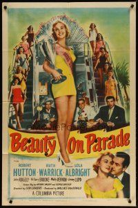 2t072 BEAUTY ON PARADE 1sh '50 sexy Lola Albright is Miss U.S.A.!