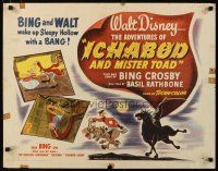 2w007 ADVENTURES OF ICHABOD & MISTER TOAD style A 1/2sh '49 BING & WALT wake up Sleepy Hollow!