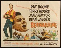 2w024 BERNARDINE 1/2sh '57 art of America's new boyfriend Pat Boone is on the screen!