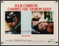 2w075 DEMON SEED style B 1/2sh '77 Julie Christie is profanely violated by a demonic machine!