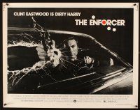 2w088 ENFORCER 1/2sh '76 cool different photo of Clint Eastwood as Dirty Harry by Bill Gold!