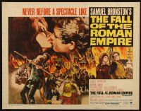 2w097 FALL OF THE ROMAN EMPIRE 1/2sh '64 Anthony Mann, Sophia Loren, cool gladiator artwork!