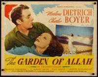 2w106 GARDEN OF ALLAH black & red title style 1/2sh R45 Marlene Dietrich, Charles Boyer!