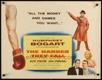 2w125 HARDER THEY FALL style B 1/2sh '56 Humphrey Bogart, Steiger, all the dames & money you want!