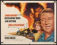 2w132 HELLFIGHTERS 1/2sh '69 John Wayne as fireman Red Adair, Katharine Ross, blazing inferno!