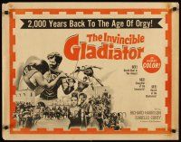 2w150 INVINCIBLE GLADIATOR 1/2sh '63 Richard Harrison is Il Gladiatore Invicibile!