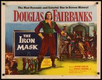 2w152 IRON MASK 1/2sh R53 cool image of Douglas Fairbanks, Sr w/sword!