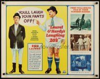 2w188 LAUREL & HARDY'S LAUGHING '20s 1/2sh '65 90 monumental minutes of mirth & madness!