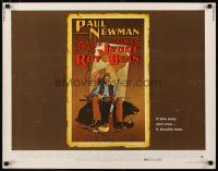 2w198 LIFE & TIMES OF JUDGE ROY BEAN 1/2sh '72 John Huston, art of Paul Newman by Richard Amsel!