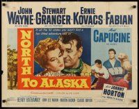 2w237 NORTH TO ALASKA 1/2sh '60 John Wayne & sexy Capucine in a fun-filled adventure in the Yukon!