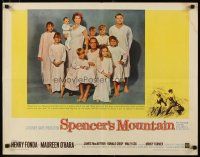 2w290 SPENCER'S MOUNTAIN 1/2sh '63 Henry Fonda, Maureen O'Hara, like Hamner's Waltons!