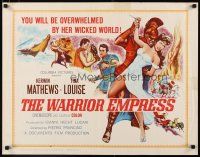 2w327 WARRIOR EMPRESS 1/2sh '60 Tina Louise stormed the battlements of love & war, Kerwin Mathews!