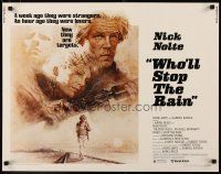 2w330 WHO'LL STOP THE RAIN 1/2sh '78 artwork of Nick Nolte & Tuesday Weld by Tom Jung!