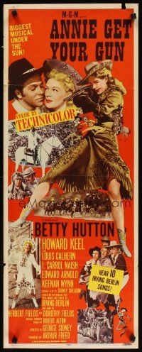 2w359 ANNIE GET YOUR GUN insert R56 Betty Hutton as the greatest sharpshooter, Howard Keel