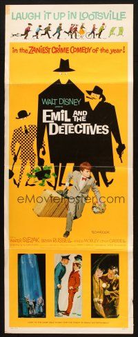 2w471 EMIL & THE DETECTIVES insert '64 Walt Disney, Walter Slezak, laugh it up in Lootsville!