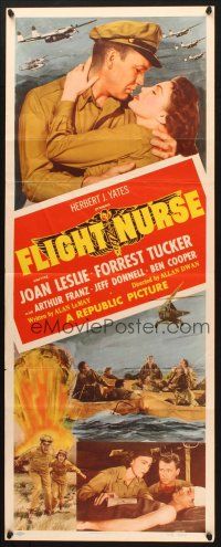 2w490 FLIGHT NURSE insert '53 Joan Leslie & Forrest Tucker help win the Korean War!