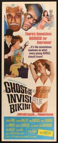 2w504 GHOST IN THE INVISIBLE BIKINI insert '66 Boris Karloff + sexy girls & wacky horror images!