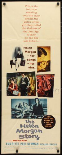 2w530 HELEN MORGAN STORY insert '57 Paul Newman loves pianist Ann Blyth, her songs, and her sins!