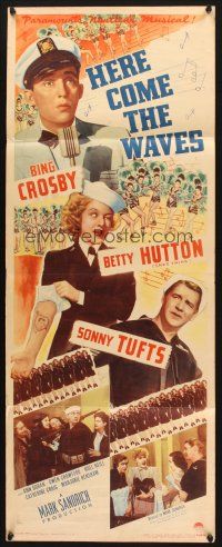 2w535 HERE COME THE WAVES insert '44 Navy sailor Bing Crosby & Betty Hutton w/Sonny Tufts!