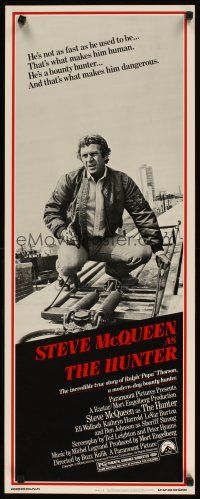 2w545 HUNTER insert '80 bounty hunter Steve McQueen riding on top of a Chicago El!