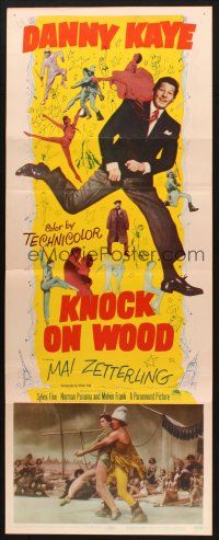 2w569 KNOCK ON WOOD insert '54 great full-length image of dancing Danny Kaye, Mai Zetterling!