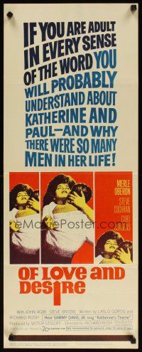 2w650 OF LOVE & DESIRE insert '63 Richard Rush, Merle Oberon had so many men in her life!