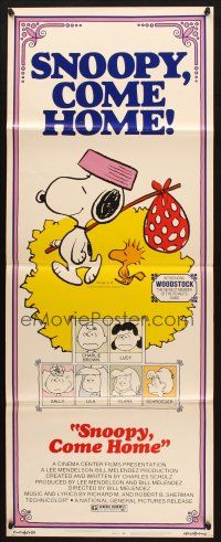 2w750 SNOOPY COME HOME insert '72 Peanuts, Charlie Brown, great Schulz art of Snoopy & Woodstock!