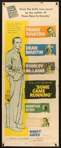2w752 SOME CAME RUNNING insert '59 art of Frank Sinatra w/Dean Martin, Shirley MacLaine