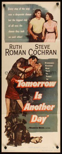 2w830 TOMORROW IS ANOTHER DAY insert '51 Steve Cochran wants sexy Ruth Roman no matter what the cost