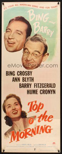 2w833 TOP O' THE MORNING insert '49 Bing Crosby & Barry Fitzgerald find the Blarney Stone!