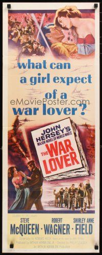2w868 WAR LOVER insert '62 Steve McQueen & Robert Wagner loved war like others loved women!