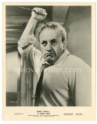 2x001 12 ANGRY MEN 8x10 still '57 c/u of Lee J. Cobb holding the murder weapon over his head!