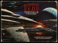 2y017 RETURN OF THE JEDI art portfolio '83 cool production art by Ralph McQuarrie with 20 prints!