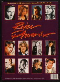 2y037 RIVER PHOENIX set of 3 English calendar pages '90s shows all 12 images from different years!