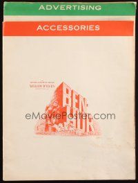 2y117 BEN-HUR 2 pressbook ad sections '60 Charlton Heston, William Wyler classic religious epic!