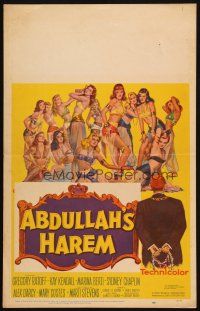 2y223 ABDULLAH'S HAREM WC '56 English sex in Egypt, art of 13 super sexy harem girls by Barton!