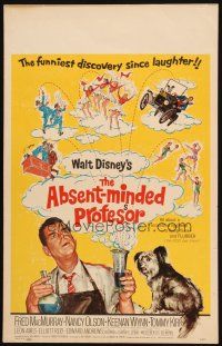 2y224 ABSENT-MINDED PROFESSOR WC '61 Walt Disney, Flubber, art of Fred MacMurray in title role!