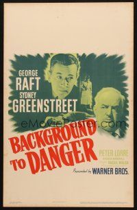 2y253 BACKGROUND TO DANGER WC '43 George Raft, Sydney Greenstreet & Peter Lorre in Turkey!
