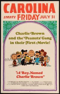 2y290 BOY NAMED CHARLIE BROWN WC '70 baseball art of Snoopy & the Peanuts by Charles M. Schulz!