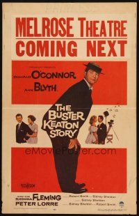 2y301 BUSTER KEATON STORY WC '57 Donald O'Connor as The Great Stoneface comedian, Ann Blyth