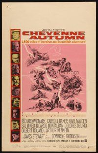 2y316 CHEYENNE AUTUMN WC '64 John Ford directed, 1,500 miles of heroism and incredible adventure!