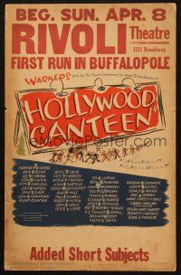 2y419 HOLLYWOOD CANTEEN WC '44 Warner Bros. all-star musical comedy directed by Delmer Daves!