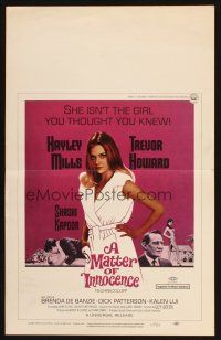 2y511 MATTER OF INNOCENCE WC '68 Hayley Mills with makeup isn't the girl you thought you knew!