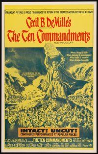 2y732 TEN COMMANDMENTS Benton REPRO WC '90s Cecil B. DeMille classic starring Charlton Heston!